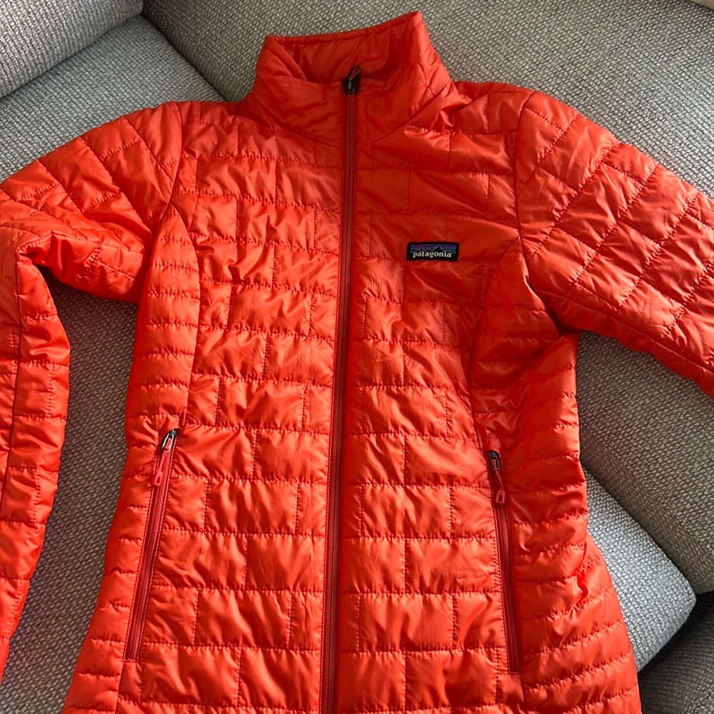 Patagonia Women’s Nano Puff Jacket in Orange. Worn only 1x